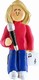 Female Musician Microphone Ornament - Blonde